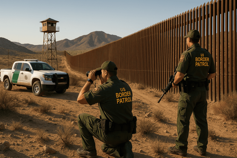 Border security operations at the U.S.-Mexico border