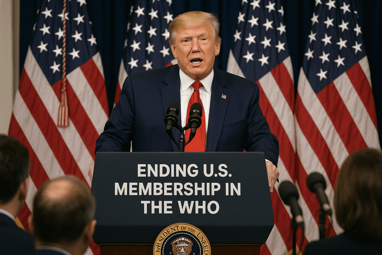 President Trump addressing the nation