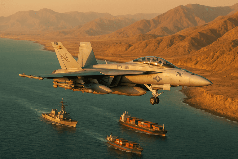 U.S. military aircraft conducting operations over Yemen