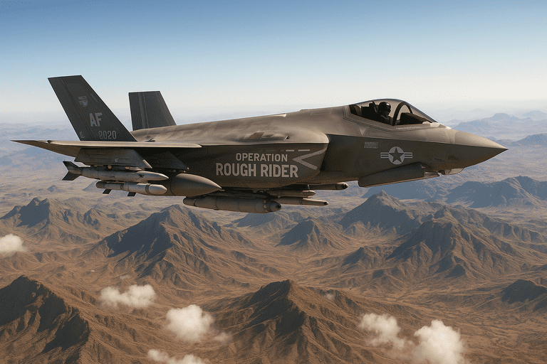 U.S. military aircraft conducting operations over Yemen