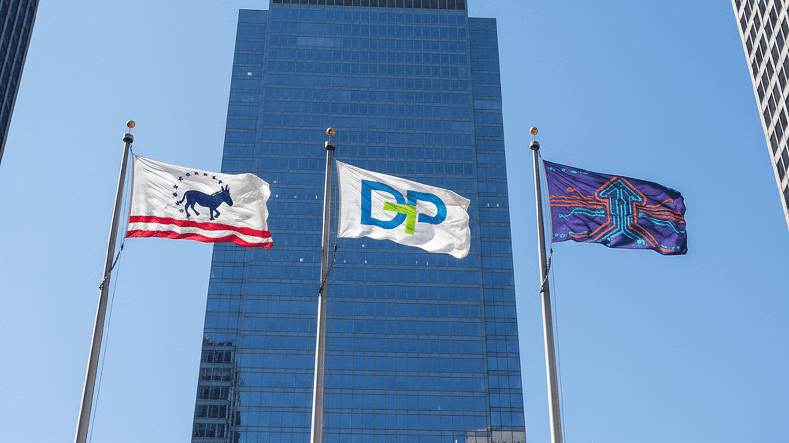 A view of a Chicago government building symbolizing orderly generational transition.